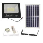 Led Αδιάβροχος Ηλιακός Προβολέας 100W 6400LM με Πάνελ και Τηλεχειριστήριο Jortan JT-BJ100W