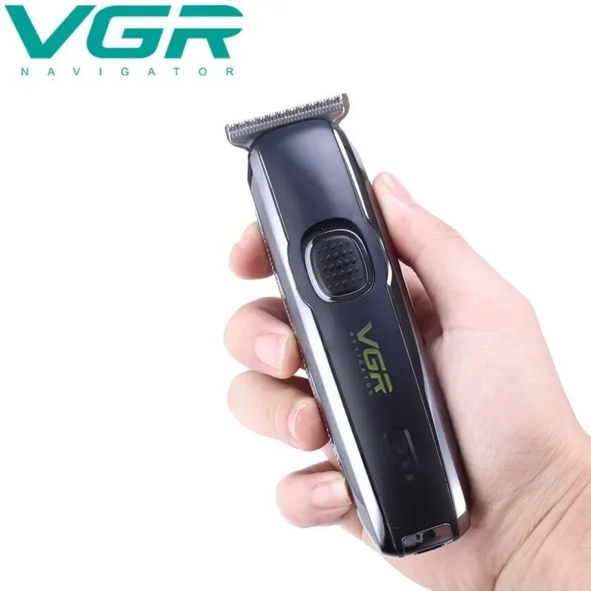 VGR V-020 Επαγγελματική Επαναφορτιζόμενη Κουρευτική Μηχανή σε Μαύρο Χρώμα