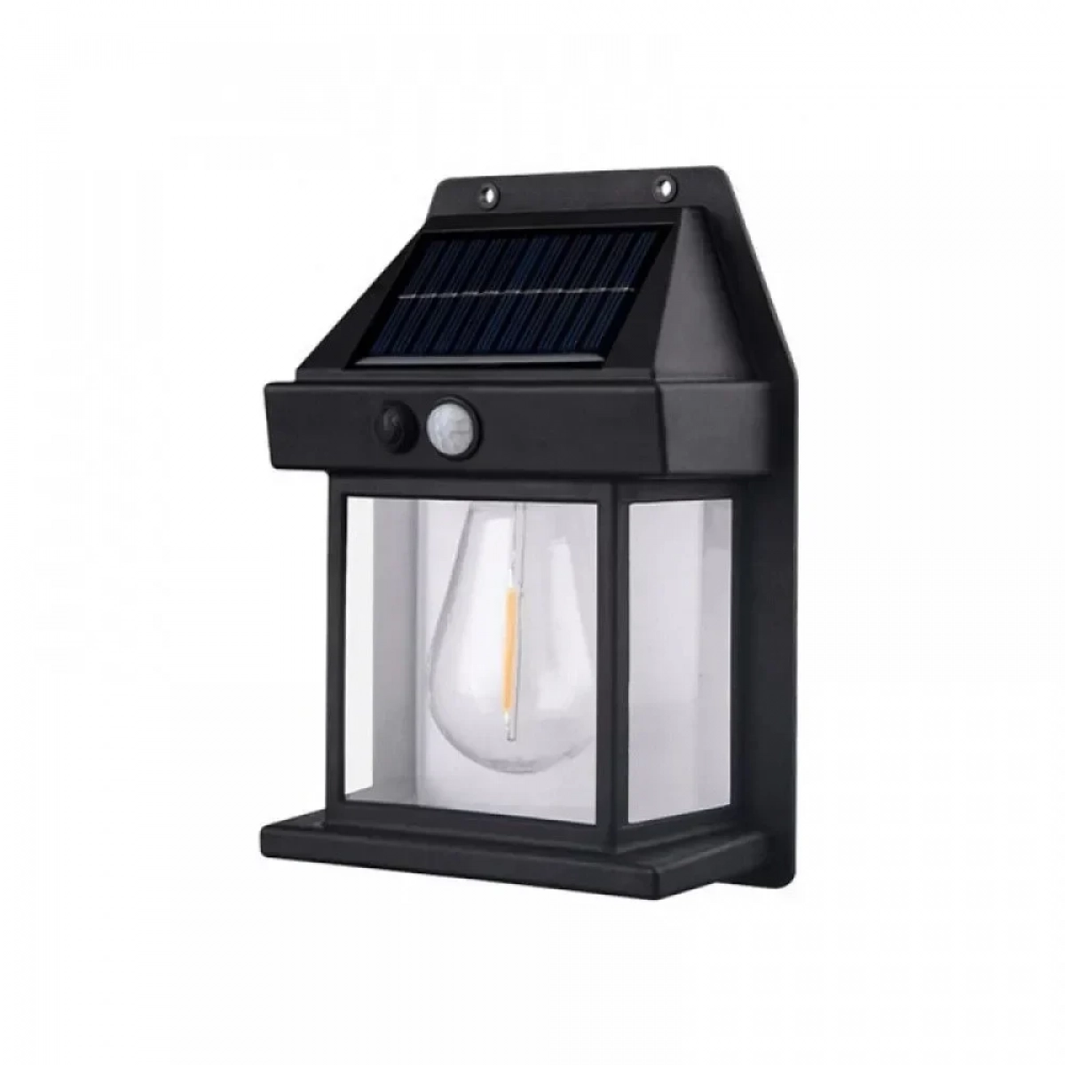 Επιτοίχιο ηλιακό φωτιστικό κήπου Solar Interaction Wall Lamp NK-998 μαύρο