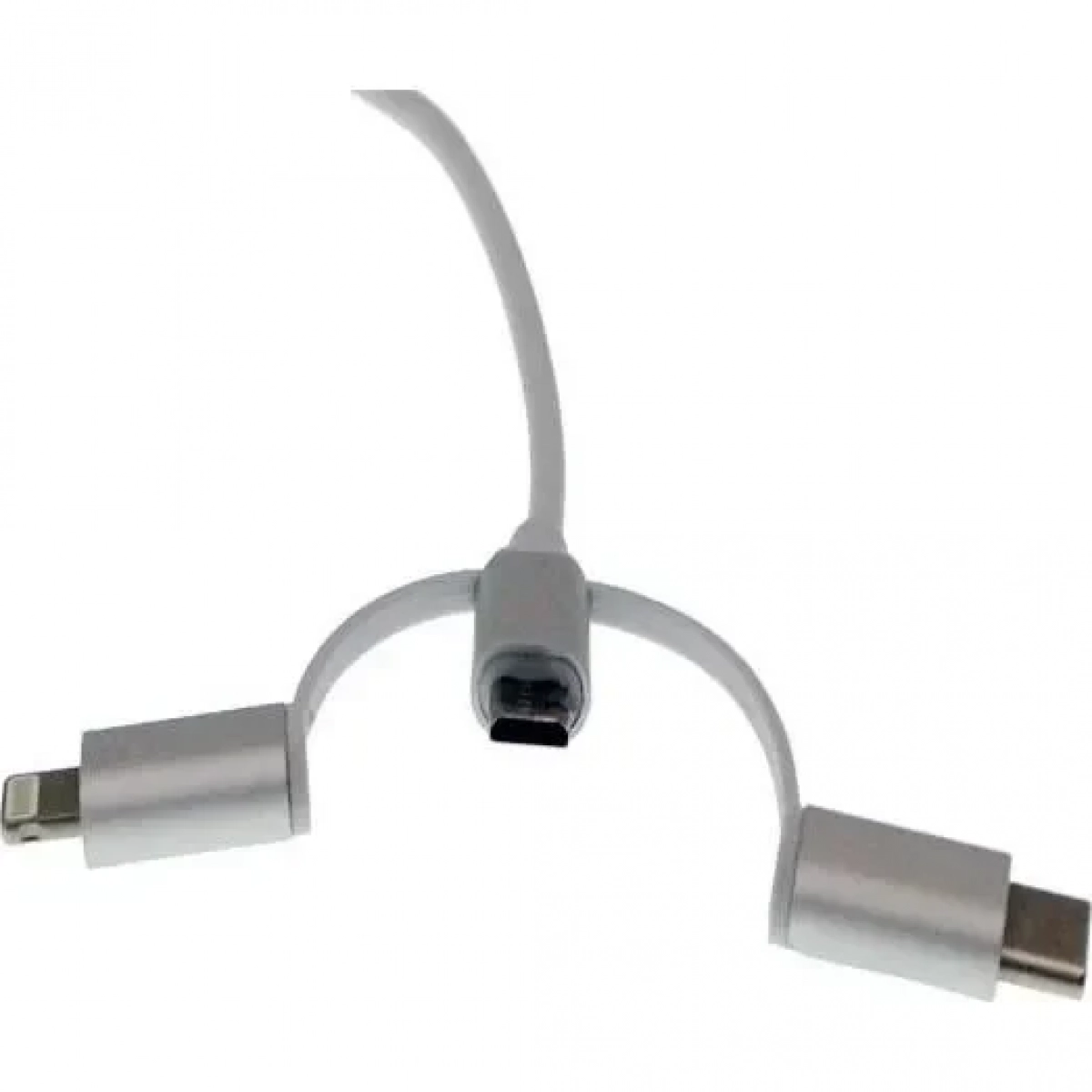 HDMI Καλώδιο 4K HDR 2m σε USB-A, Micro USB, Lightning, Type-C Andowl QY-A8 – Λευκό