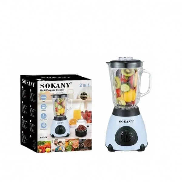Μπλέντερ Sokany SK-179 Ανοιχτό Μπλε