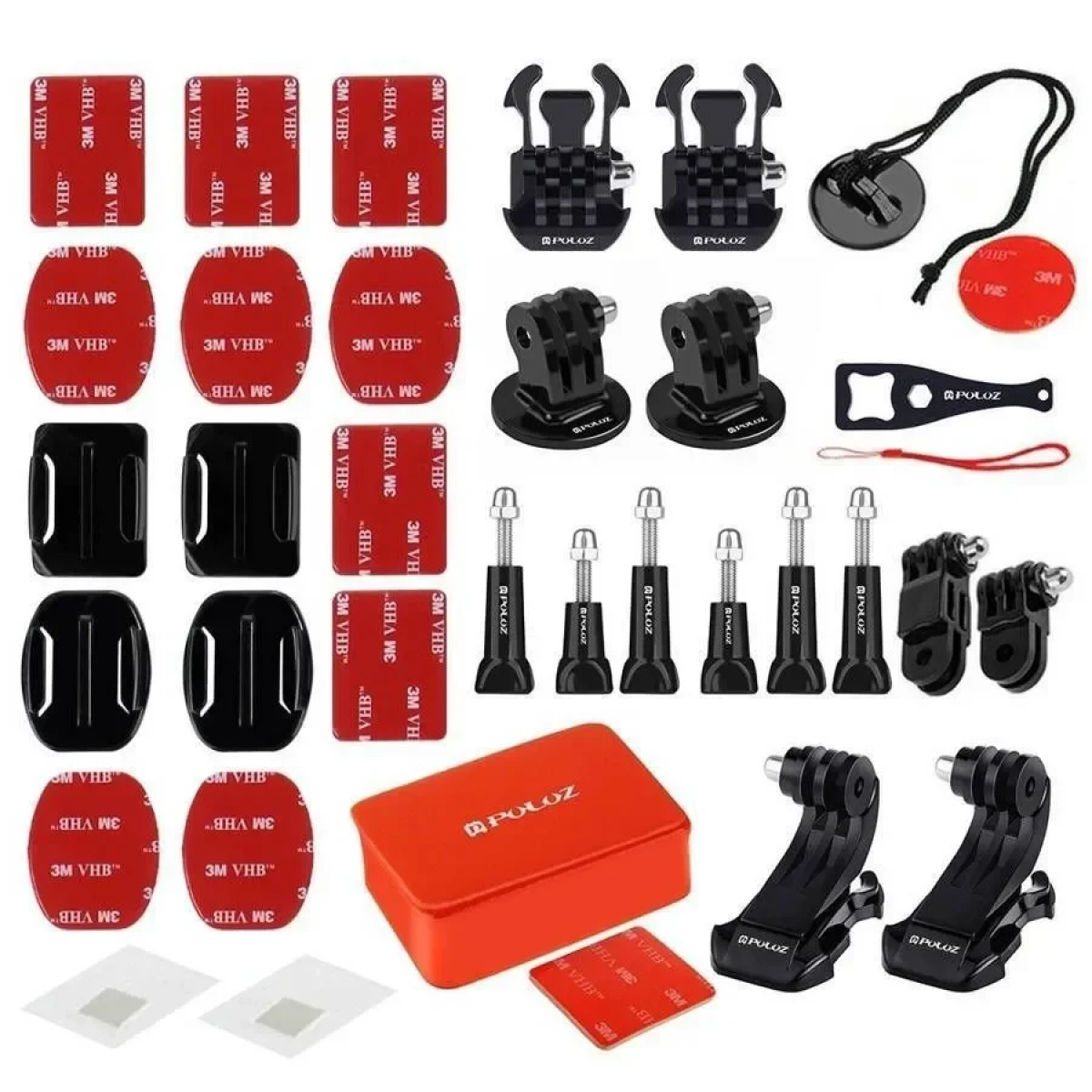 Puluz PKT09 Σετ Αξεσουάρ 53 in 1 για Action Cameras