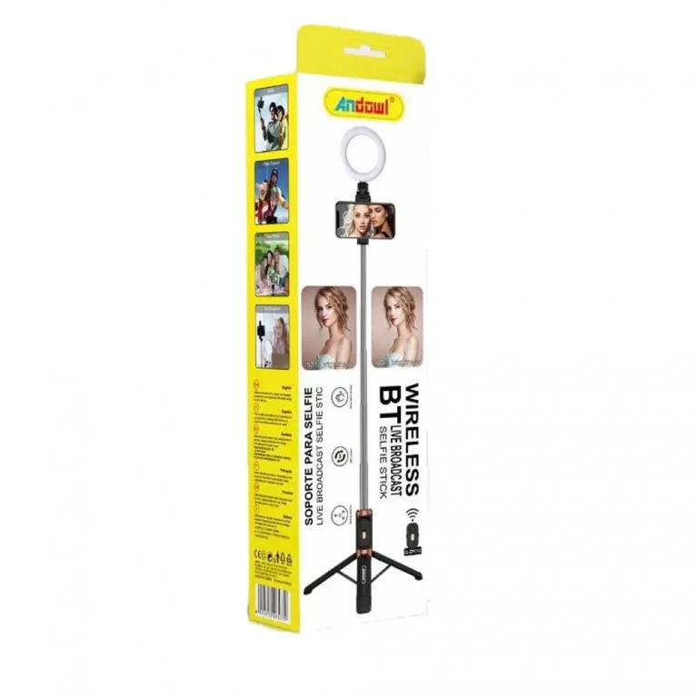 Andowl Q-ZP012 Selfie Stick με Bluetooth Black