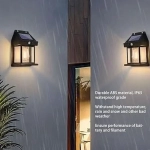 Επιτοίχιο ηλιακό φωτιστικό κήπου Solar Interaction Wall Lamp NK-998 μαύρο