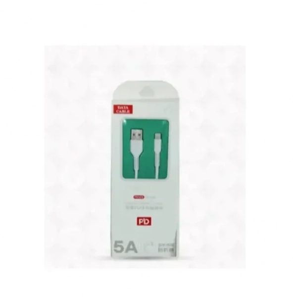 Καλώδιο 5A Quick Charge USB 3.0 USB-A to Lightning Λευκό 1m