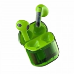 ΥΧ-06 TWS Ασύρματα Διάφανα Ακουστικά bluetooth V5.3 IPX5 σε Πράσινο Χρώμα