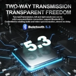 ΥΧ-06 TWS Ασύρματα Διάφανα Ακουστικά bluetooth V5.3 IPX5 σε Μαύρο Χρώμα