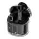ΥΧ-06 TWS Ασύρματα Διάφανα Ακουστικά bluetooth V5.3 IPX5 σε Μαύρο Χρώμα