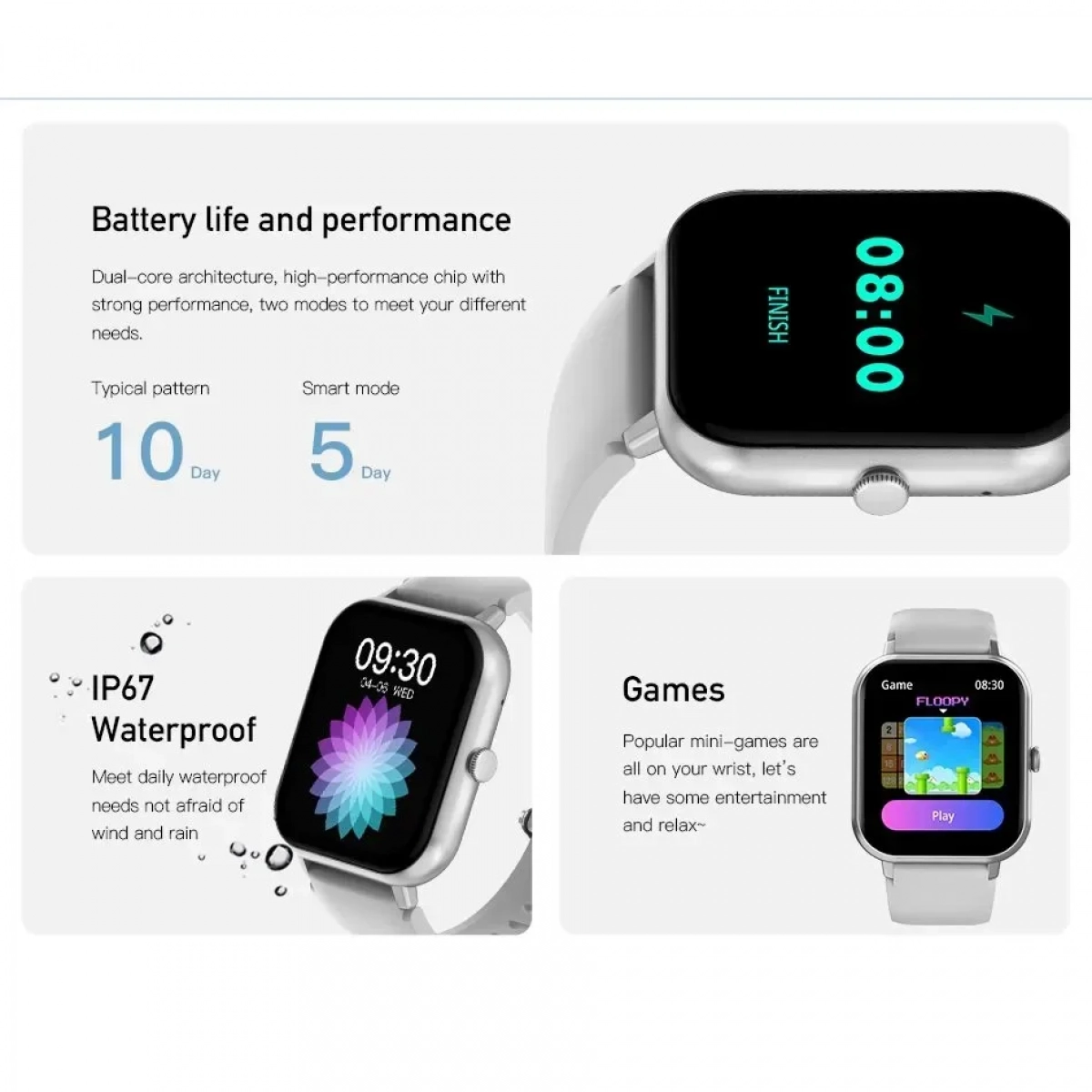 Awei H25 Sport Smartwatch Μαύρο