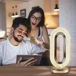 Επιτραπέζιο Επαναφορτιζόμενο Διακοσμητικό Φωτιστικό LED Αφής USB σε Χρυσό Χρώμα