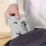 Αναδιπλούμενη Βάση Tablet ρυθμιζόμενη με περιστροφή 360° σε Ασημί Χρώμα
