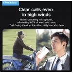 Fineblue F580 In-ear Bluetooth Handsfree Ακουστικό Μπλε