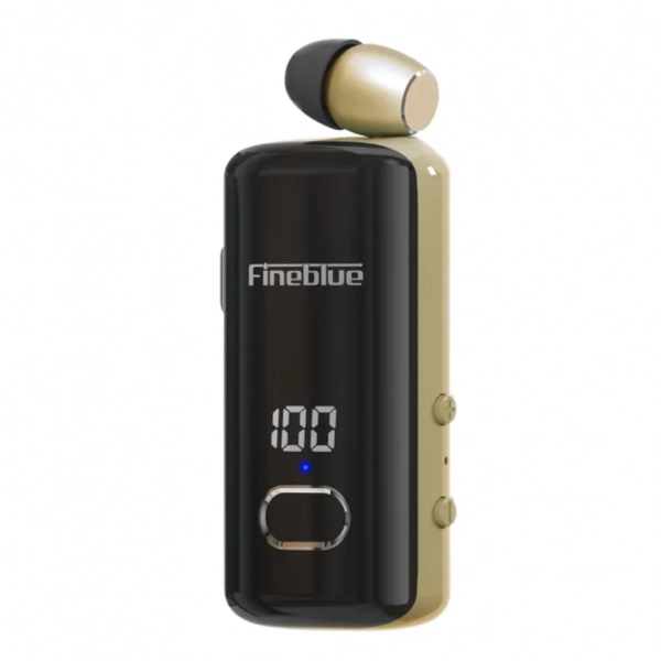 Fineblue F580 In-ear Bluetooth Handsfree Ακουστικό Χρυσό