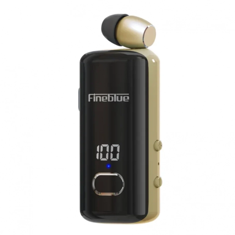 Fineblue F580 In-ear Bluetooth Handsfree Ακουστικό Χρυσό