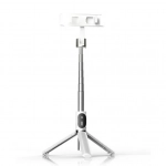 Selfie Stick - Τρίποδο P60D Plus με Bluetooth Λευκό