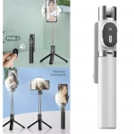 Selfie Stick - Τρίποδο P60D Plus με Bluetooth Λευκό
