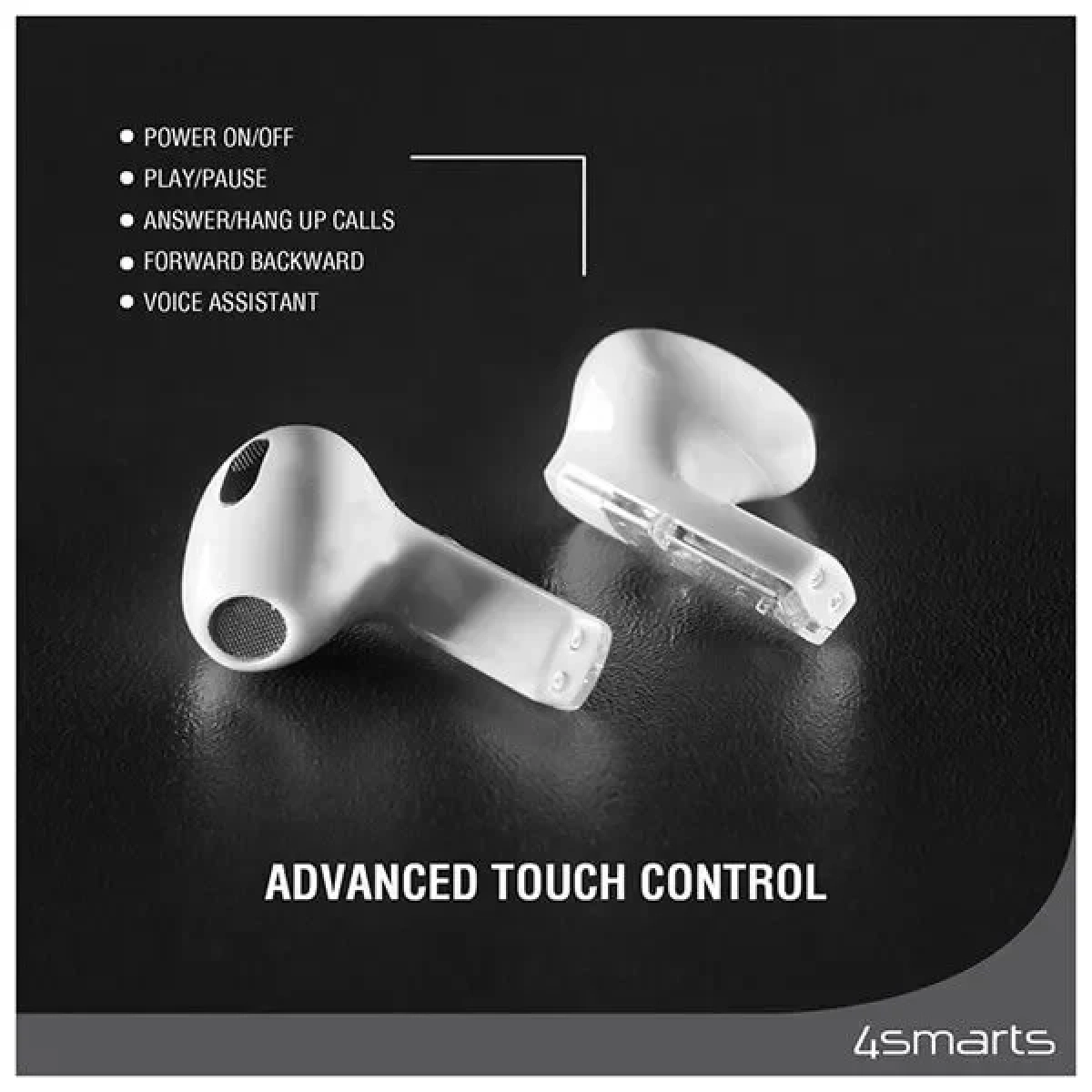ΥΧ-06 TWS Ασύρματα Διάφανα Ακουστικά bluetooth V5.3 IPX5 σε Μαύρο Χρώμα
