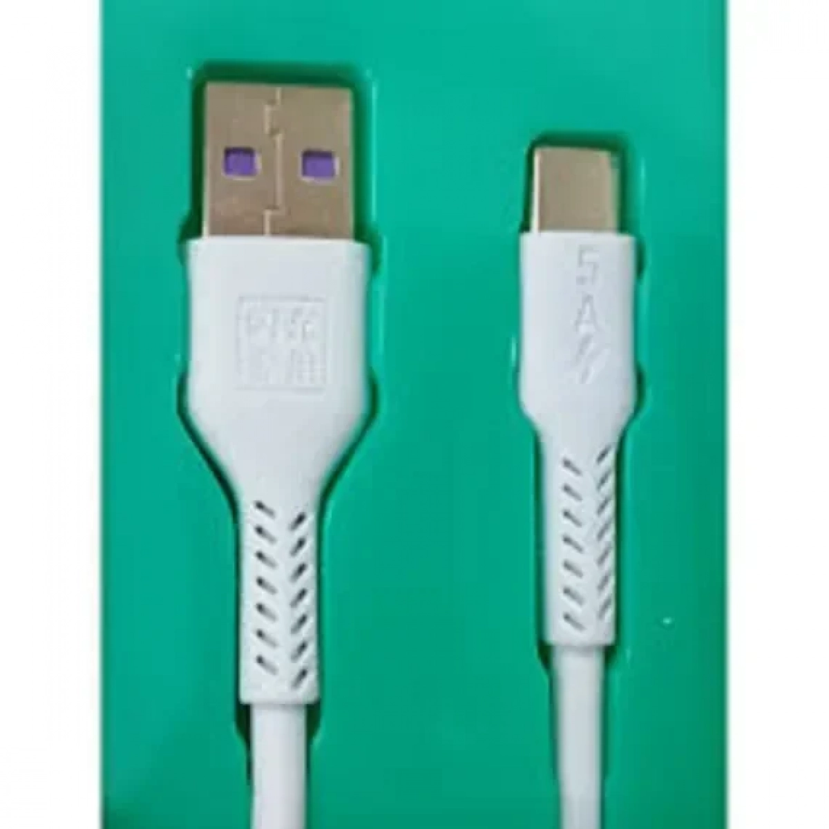 Καλώδιο 5A Quick Charge USB 3.0 USB-C male to USB-A male Λευκό 1m