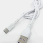 Καλώδιο 5A Quick Charge USB 3.0 USB-C male to USB-A male Λευκό 1m