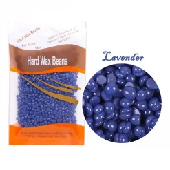 Hard Wax Beans Ζεστό Αποτριχωτικό Κερί σε Σταγόνες 100gr με άρωμα Λεβάντας σε Σκούρο Μωβ Χρώμα