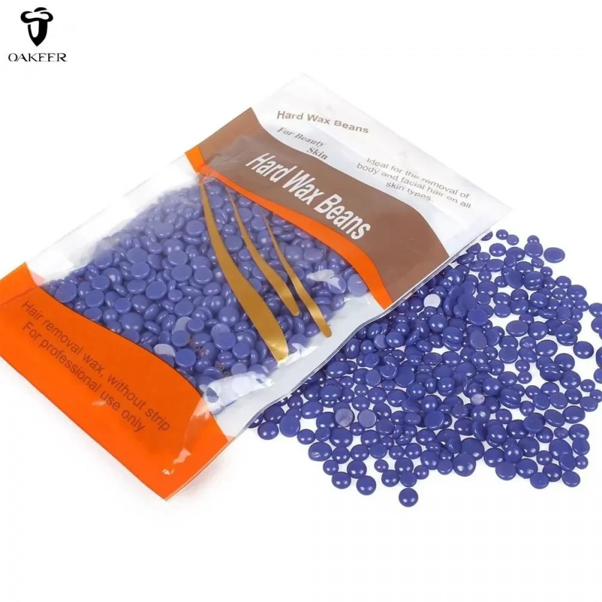 Hard Wax Beans Ζεστό Αποτριχωτικό Κερί σε Σταγόνες 100gr με άρωμα Λεβάντας σε Σκούρο Μωβ Χρώμα