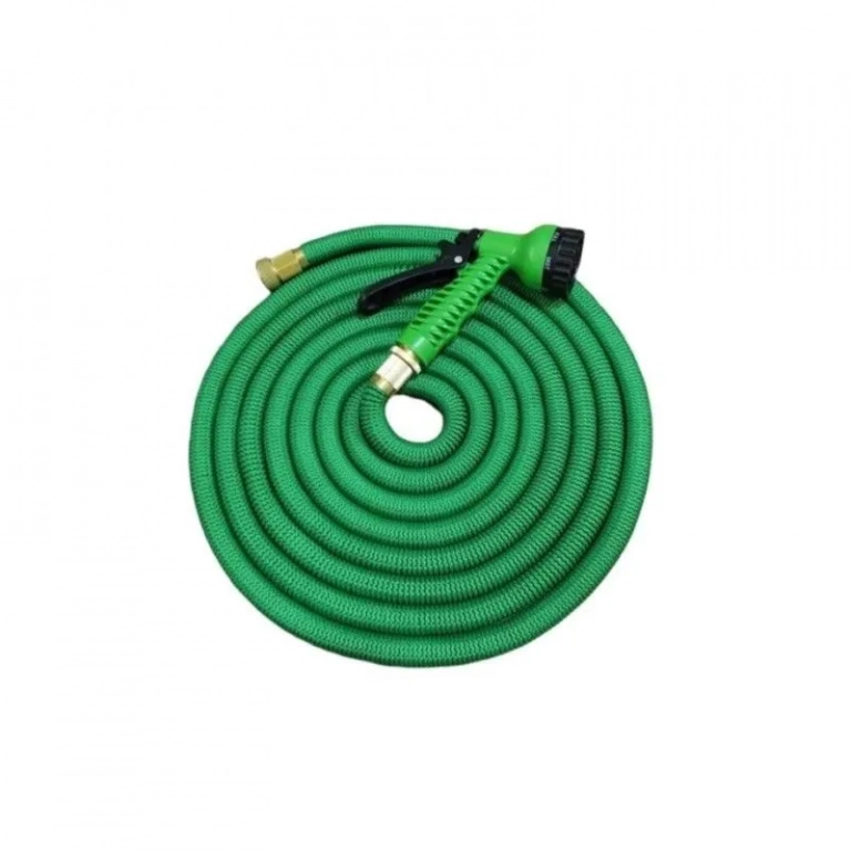 Magic Garden Hose Expandable Magic Rubber Επεκτεινόμενο Λάστιχο Κήπου & Βεράντας 50m σε Πράσινο χρώμα