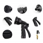 Magic Garden Hose Expandable Magic Rubber Επεκτεινόμενο Λάστιχο Κήπου & Βεράντας 50m σε Μαύρο χρώμα