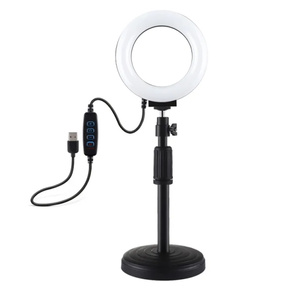 Puluz Ring Led PU391 λάμπα 12cm με ρυθμιζόμενη βάση 6.5W
