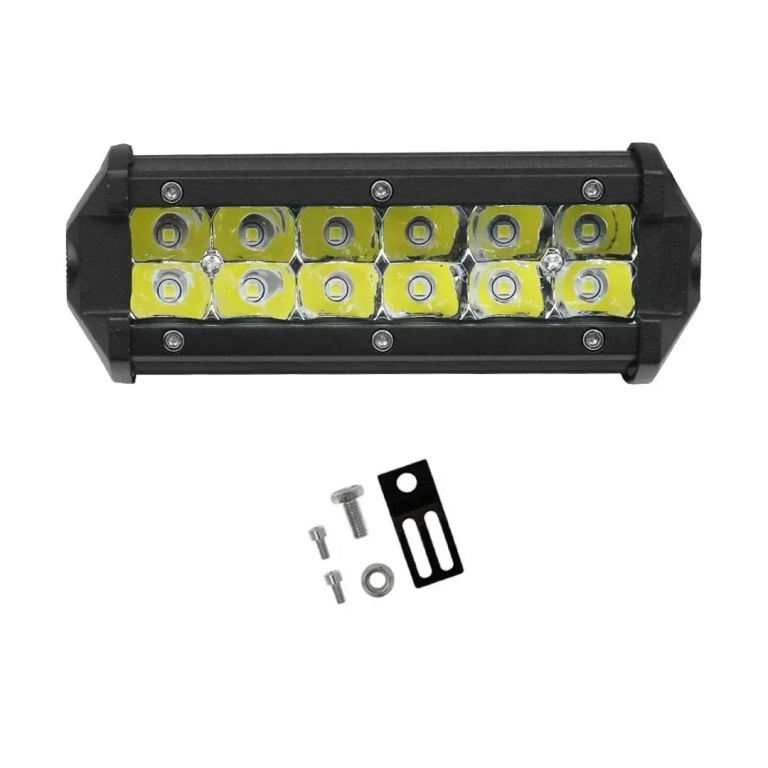 LED Αδιάβροχο Προβολάκι - Μπάρα Αλουμινίου 12V-24V 10cm 36W 12 SMD IP68 2880LM 6000K OYQP-0007