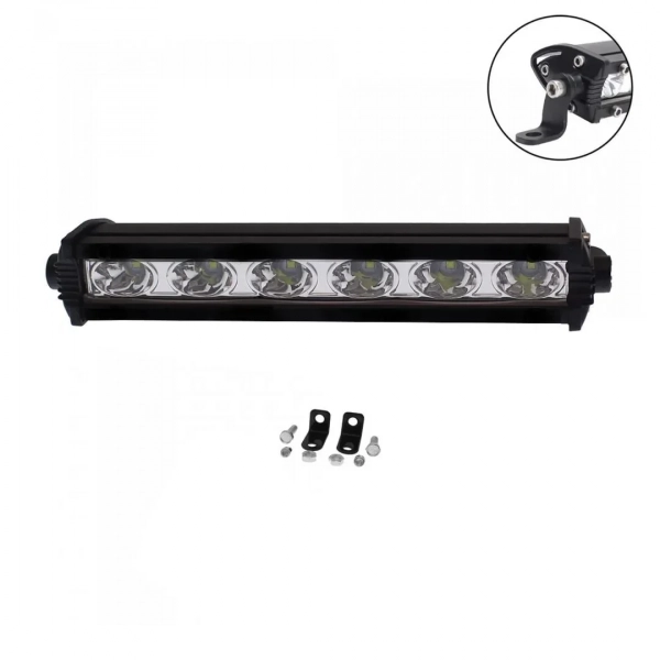 LED Αδιάβροχο Προβολάκι - Μπάρα Αλουμινίου 12V-24V 17cm 18W 6 SMD IP68 1440LM 6000K OYQP-0043