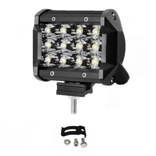 LED Αδιάβροχος Προβολέας Αλουμινίου 12V-24V 10cm 36W 12 SMD IP68 2880LM OYQP-0066