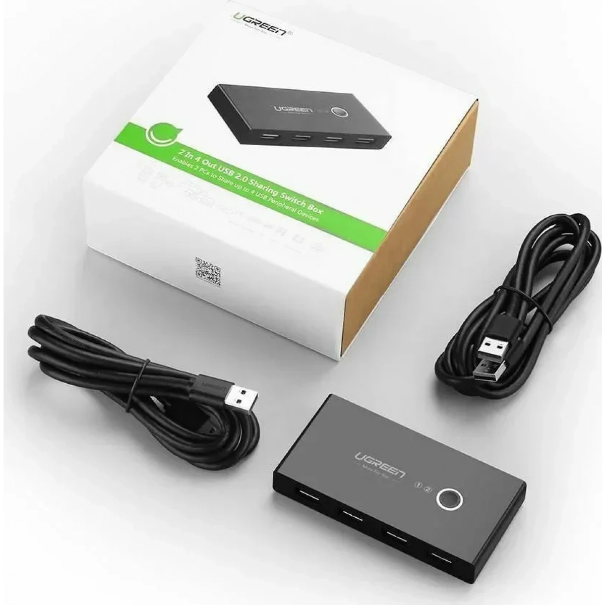 Sharing Switch Box USB 3.0 UGREEN US216 Μαύρο 30768 - Image 2
