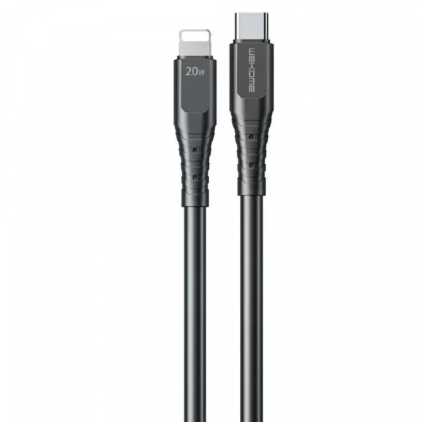WK WDC-154 USB-C to Lightning Cable 20W Μαύρο 1m