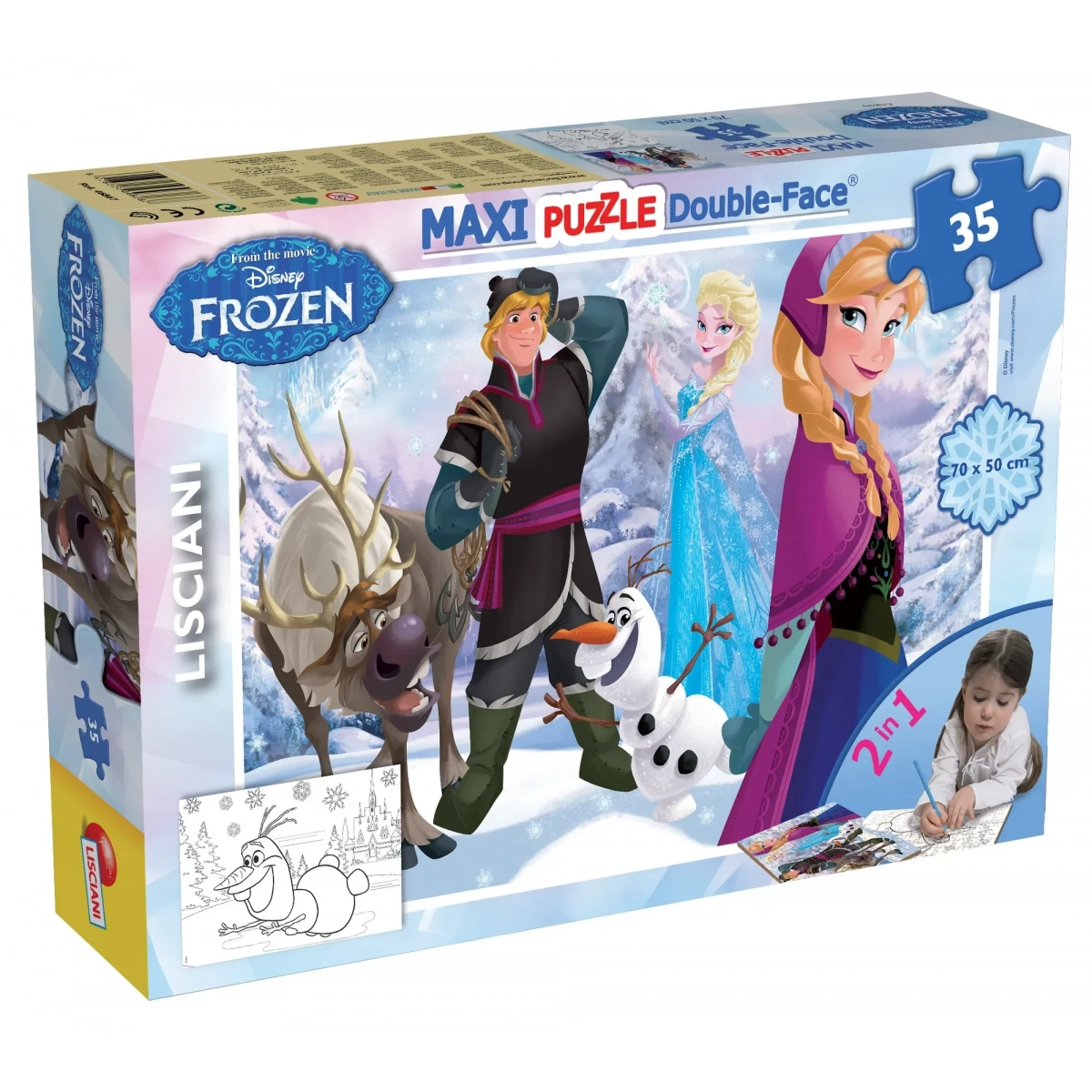 DISNEY PUZZLE DF MAXI FLOOR 35 FROZEN PLAYING ON THE ICE | G for Gadget