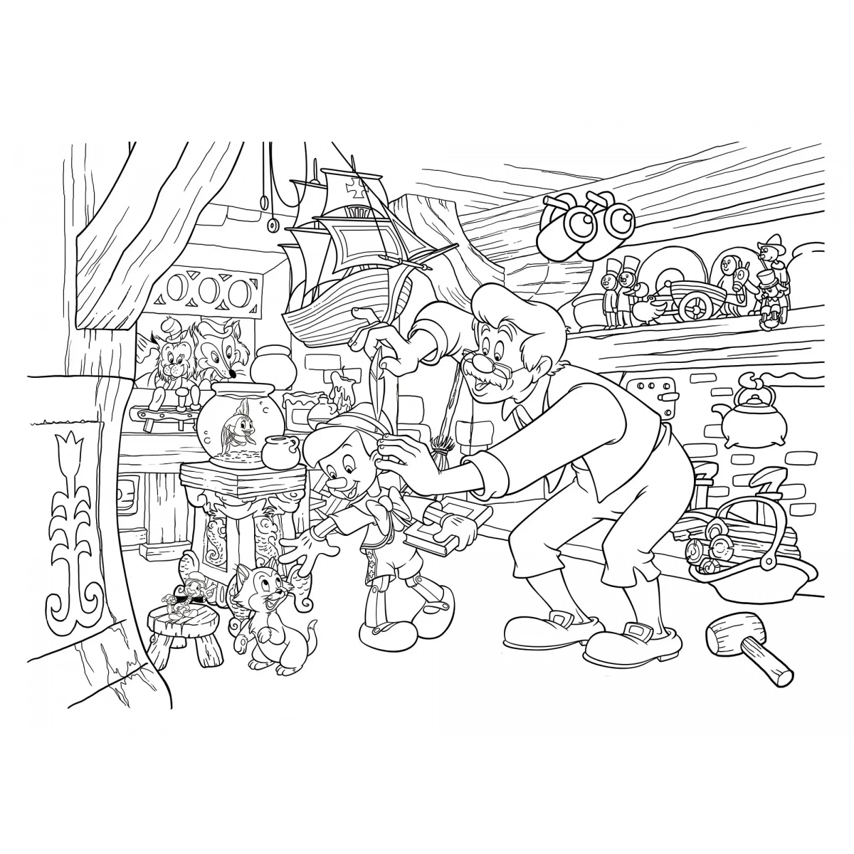 PUZZLE DF PLUS 108 PINOCCHIO