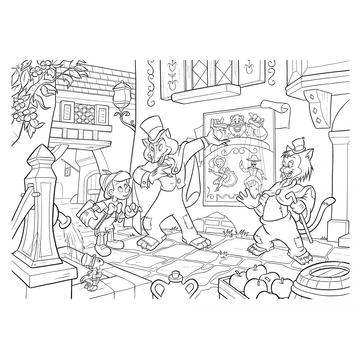 DISNEY PUZZLE DF MAXI FLOOR 35 PINOCCHIO