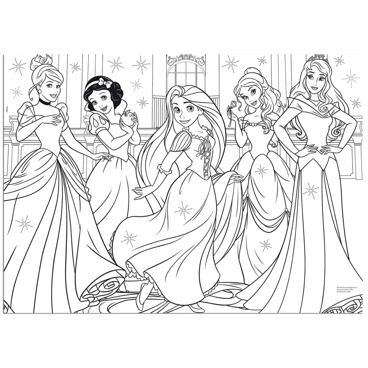 DISNEY PUZZLE DF MAXI FLOOR 60 PRINCESS