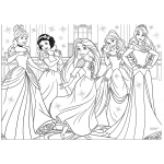 DISNEY PUZZLE DF MAXI FLOOR 60 PRINCESS