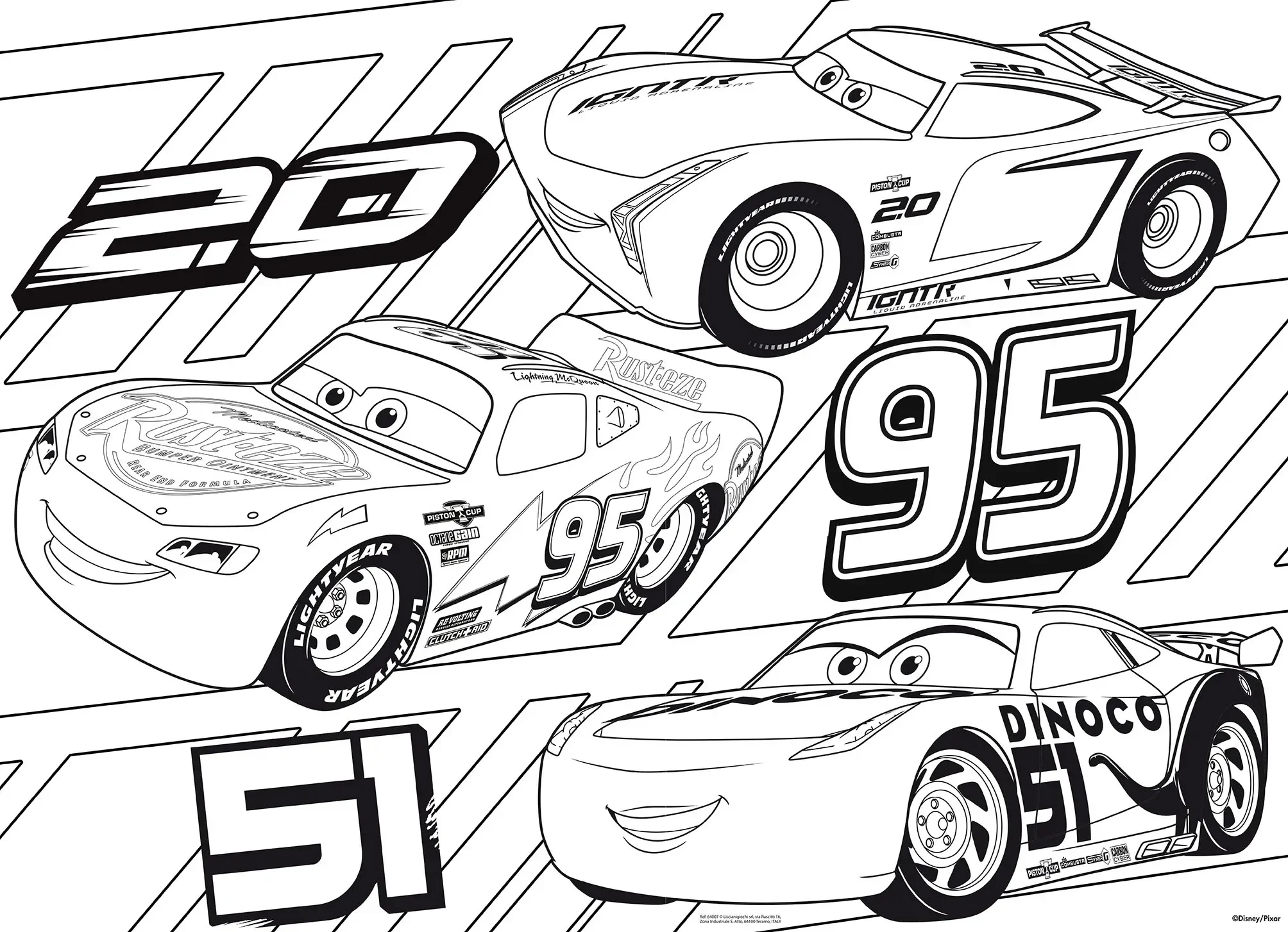 DISNEY PUZZLE DF MAXI FLOOR 60 CARS 3 CHALLENGE | G for Gadget