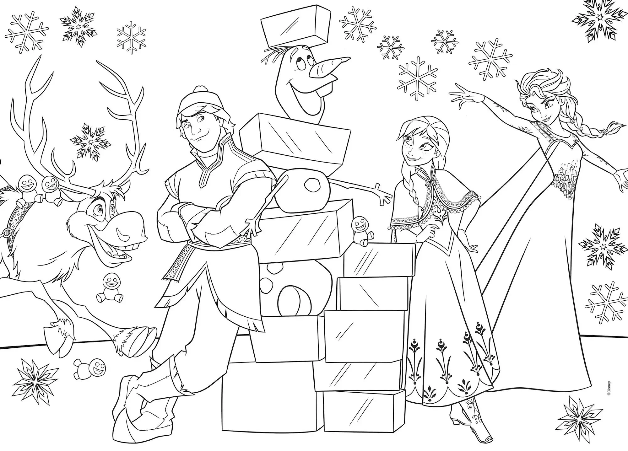 DISNEY PUZZLE DF MAXI FLOOR 35 FROZEN | G for Gadget
