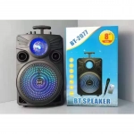 Φορητό Super Bass Ηχείο Bluetooth/USB/TF/LED BT-2077 σε Μαύρο Χρώμα