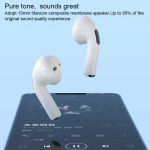 WK TWS V59 Earbud Bluetooth Handsfree Ακουστικά με Θήκη Φόρτισης - Λευκό