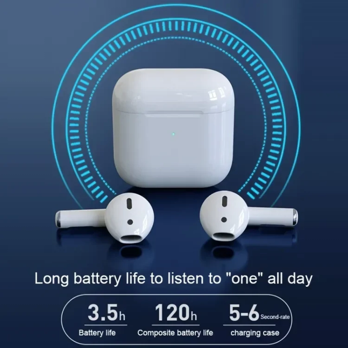 WK TWS V59 Earbud Bluetooth Handsfree Ακουστικά με Θήκη Φόρτισης - Λευκό