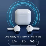 WK TWS V59 Earbud Bluetooth Handsfree Ακουστικά με Θήκη Φόρτισης - Λευκό