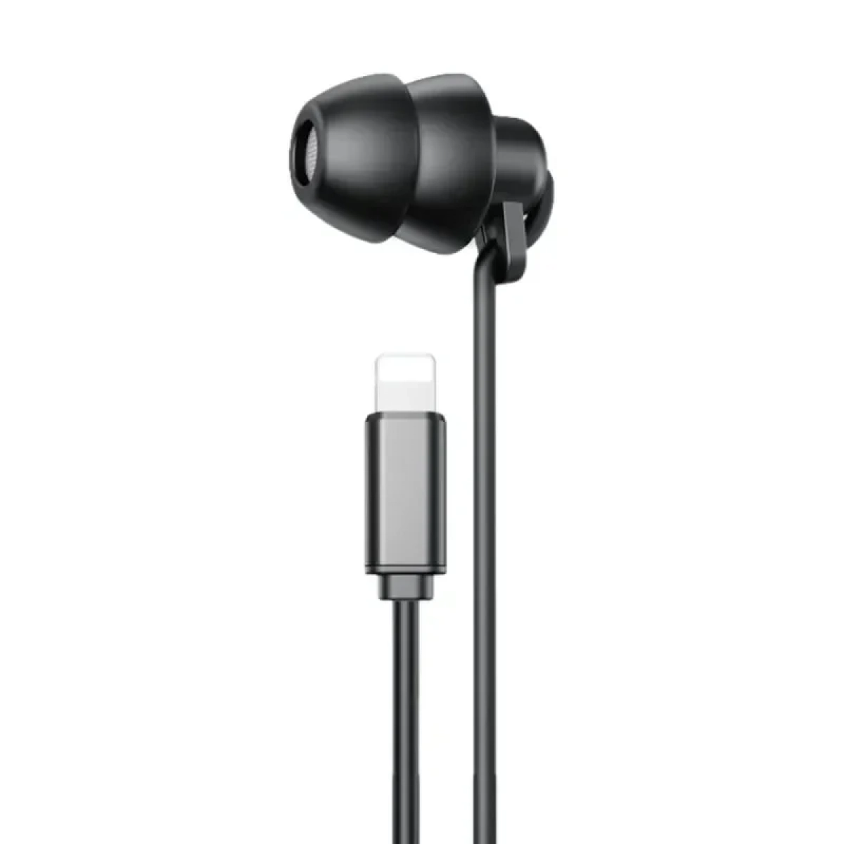 WK YB02 In-ear Handsfree Ενσύρματα με Βύσμα Lightning Μαύρο