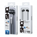 WK YB02 In-ear Handsfree Ενσύρματα με Βύσμα Lightning Μαύρο