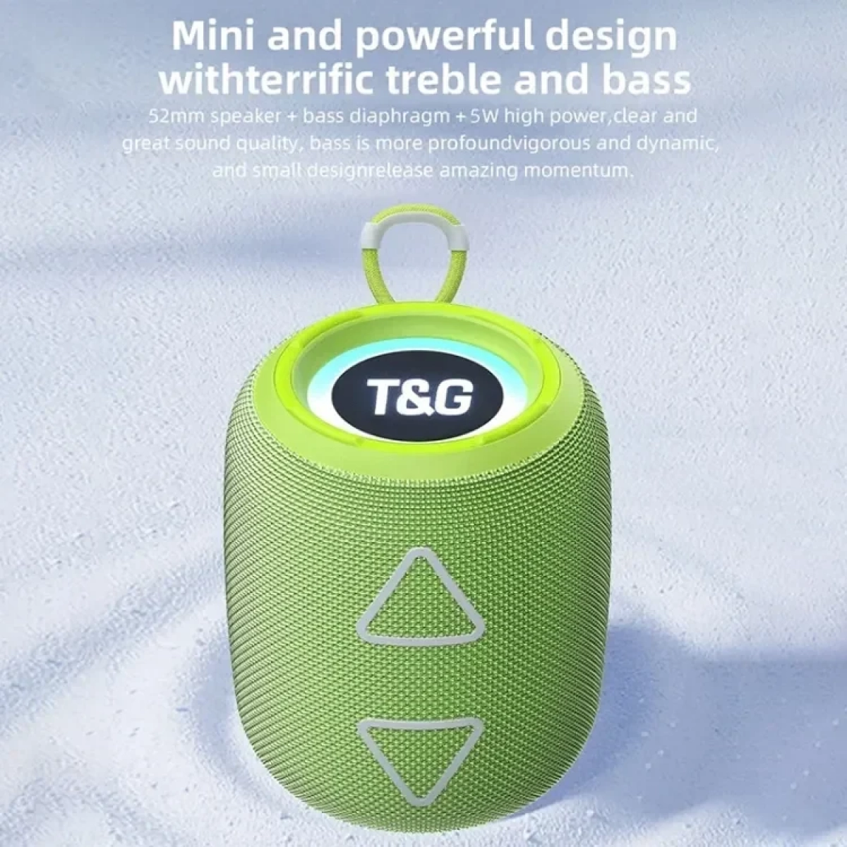 Ασύρματο ηχείο Bluetooth T&G TG655 με Subwoofer Γκρι