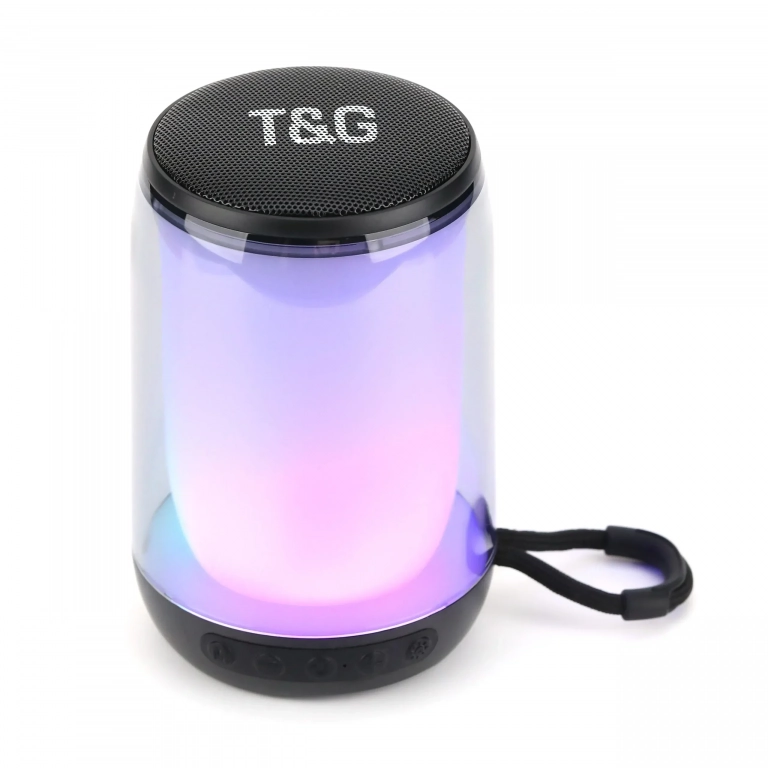 Ασύρματο ηχείο Bluetooth T&G TG-346 Με Φωτισμό LED Μαύρο
