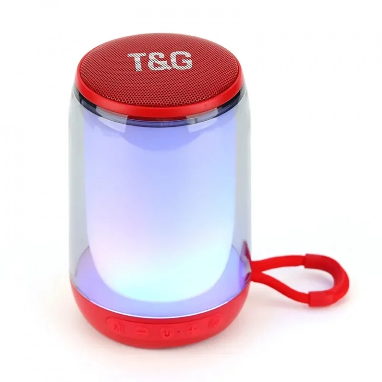 Ασύρματο ηχείο Bluetooth T&G TG-346 Με Φωτισμό LED Κόκκινο