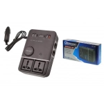 Inverter αυτοκινήτου 200W για μετατροπή 12V – 24V DC σε 220V AC με 4xUSB Olesson 1661 μαύρο